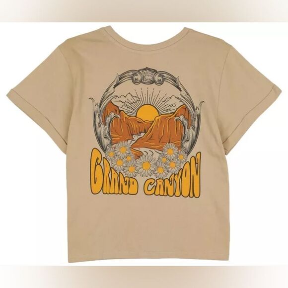 🔹️NWT Love & Lazy Days Yellow "Grand Canyon" Cuffed Sleeve Top Large - Picture 2 of 10